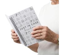 End of Life Planner, 7.9"x5.9" Peace of Mind Planner, Spiral End of Life Planners with Tabs for Senior, Guided Estate Planning Organizer for Final Arrangements & Important Affairs