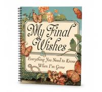 End of Life Planner Book Final Wishes & Financial Estate Planning Journal