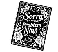 End Of Life Planner Book - Final Wishes Organizer, Estate Planning Binder Notebook | Account Password Record Funeral Prep Guide, Funny Last Will For Personal Affairs Legacy Management