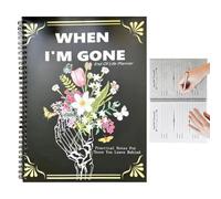 End of Life Planner Book, Guided Senior Planning Workbook Journal, 1 Piece 120 Pages Important Information Organizer Notebook with Testament Preparation Sections, Legacy Planner, Pr