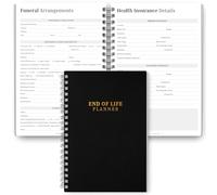 End of life planner | Emergency Binder with Medical, Death, Estate, Funeral planning | Prepare Just In Case, What if Hounshold Binder | A5 Mono