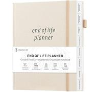 End of Life Planner, Estate Planning Organizer with Tabs, 7.5"X9", Beige | Guided, Last Wish, Will Preparation, Funeral Planning, Final Arrangements Notebook for Beneficiary