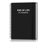 End of Life Planner - Final Arrangements Organizer for Beneficiary, Will Preparation, Last Wishes & Funeral Planning, 5.8" x 8.5", Black