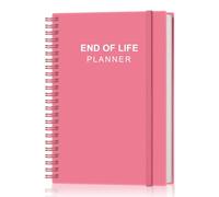 End of Life Planner - Final Arrangements Organizer for Beneficiary, Will Preparation, Last Wishes & Funeral Planning, 5.8" x 8.5", Pink