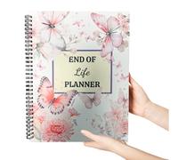 End Of Life Planner, If I Die Binder Important Document Organizer, Guided Final Arrangement When I’m Gone Notebook, 8.5" X 11"
