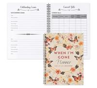 End of Life Planner, I'm Dead Now What Book My Final Wishes, Important Information For My Family Paperback, When I'M Gone Journal Organizer for Business Affairs Final Wishes (Multiple colors)