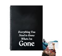 End Of Life Planner - My Final Wishes Book | List Binder for Document Family Service Estate Problem Beneficiary Solution Customer