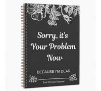 End of Life Planner - My Final Wishes Journal and Organiser Funeral Planner | A4 Paper, Double-Wire Spiral, Final Wishes, End of Life Planner for UK Family, Personal Records, Organiser Journal
