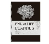 End of Life Planner Organizer Notebook with Storage Bag for Cards Photos, Final Will Arrangements Workbook Guide