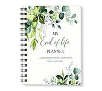 End of Life Planner, Spiral-Bound End of Life Planner Book UK Including Final Wishes & Financial Estate Planning Journal etc, Green When I Die Planner UK Folder for Funeral Wishes, Death Planners
