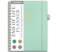 End of Life Planner, Spiral Estate Planning Organizer for Senior, Final Arrangements Just in Case I Die Book Organizer, Will Preparation, Last Wishes & Funeral Planning Notebook for Beneficiary, Death