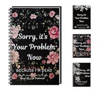 End of Life Planner UK and Organizer Binder - Sorry, It's Your Problem Now Because I'm Dead - Estate Planning Document Kit, Final Wishes and End-of-Life Arrangements Emergency Binder (A)