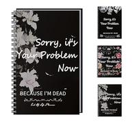 End of Life Planner UK and Organizer Binder - Sorry, It's Your Problem Now Because I'm Dead - Estate Planning Document Kit, Final Wishes and End-of-Life Arrangements Emergency Binder (B)