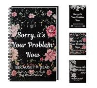 End of Life Planner UK and Organizer Hardcover - Sorry, It's Your Problem Now Because I'm Dead - Estate Planning Document, Final Wishes End-of-Life Arrangements Emergency Binder (A)