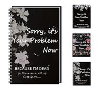 End of Life Planner UK and Organizer Hardcover - Sorry, It's Your Problem Now Because I'm Dead - Estate Planning Document, Final Wishes End-of-Life Arrangements Emergency Binder (B)
