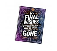 End of Life Planning Notebook | Final Wishes Journal | Last Wishes Planning Organizer | for Seniors Elderly Parents Patients Caregivers Memoir Writers Women Men | For Home Office Travel
