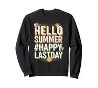 End of School Hello Summer Sunglasses Art Sweatshirt