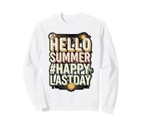 End of School Hello Summer Sunglasses Art Sweatshirt