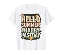 End of School Hello Summer Sunglasses Art T-Shirt
