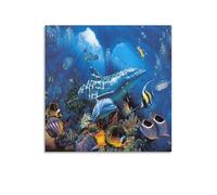 End of The Rainbow Sea Christian Riese Lassen's Poster (2) Wall Art Painting Canvas Living Room Prints Bedroom Decor 28x28inch(70x70cm)