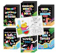 End of the School Year Coloring Books - 24 Pcs Bulk Summer Mini Booklet DIY Art Coloring Books for Kids Summer Holiday Birthday Supplies School Graduation Gift Classroom Reward Goodie Bags Stuffer