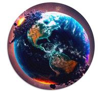 End of World 1000 Piece Puzzle Round JigsawPuzzle 1000 Pieces for Adults Skill Level Beginner, Great for Birthday (Size 67.5x67.5cm)