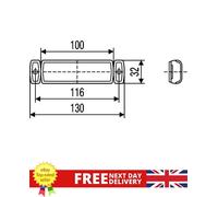 End Outline Marker Light - 2TM 008 645-921 OE 008 645-921 Genuine Hella