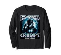 END Period Cramps Alpha Wolf Meme Funny Cringe Unhinged Long Sleeve T-Shirt