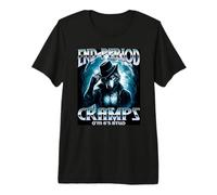 END Period Cramps Alpha Wolf Meme Funny Cringe Unhinged Premium T-Shirt