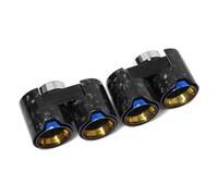 End Pipe Tail 1 Pair Exhaust Tailpipes For BMW For G20 320i 330i Upgrade Quad Carbon Fiber Muffler System 2020 Car Exhaust Tip(Carbon Fiber D)