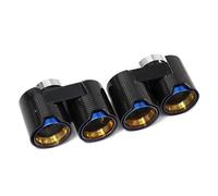 End Pipe Tail 1 Pair Exhaust Tailpipes For BMW For G20 320i 330i Upgrade Quad Carbon Fiber Muffler System 2020 Car Exhaust Tip(Carbon Fiber C)