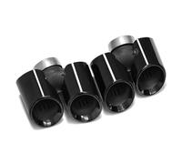End Pipes Car Accessories Quad Steel Exhaust Tip For Modified Pipe For 911.1 2008-2016 Tailpipe Nozzle Exhaust End Pipe Muffler Tip(Black)