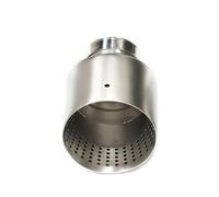 End Pipes Universal Car Muffler Tip Pipe Exhaust Tip For VW For GTI MK7 For Golf 7 Exhaust Nozzle Honeycomb Mesh Matte Stainless Steel(IN 57mm-Out 114mm)