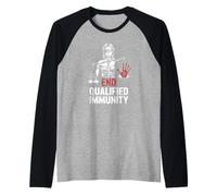 End Qualified Immunity | Justice Reform - Activist Raglan Baseball Tee