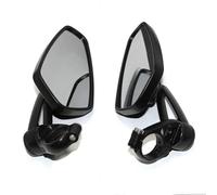 End Side Mirror 1 Pairs 7/8" Universal Motorcycle Bar Rearview Mirrors Rear View Handle Oval Aluminum