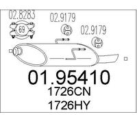 End Silencer for PEUGEOT:406,406 Sedan 19.15 1726CN 1726H8 1726HY
