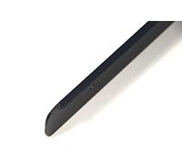 End Strip Angle Strip Side Bar Worktop Kitchen Black 28 mm Aluminium (Left 28 mm with Screw Holes)