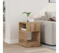 End Table Artisan Oak 30.5 x 30 x 45 cm Engineered Wood Modern Storage Shelf Top