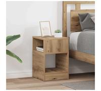 End Table Artisan Oak 30.5x30x45cm Engineered Wood Modern Storage Side Tabletop