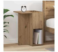 End Table Artisan Oak 35x40x55cm Engineered Wood Modern Storage Accent Shelf
