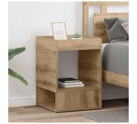 vidaXL End Table 2 pcs Artisan Oak 40 x 40 x 56 cm Engineered Wood