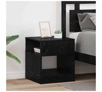 vidaXL End Table 2 pcs Black Oak 40.5 x 40 x 45 cm Engineered Wood
