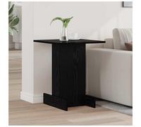 End table Black oak 44.5x45x55cm Engineered wood Rectangular Storage Shelf Unit