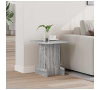 End Table Grey Sonoma 36.5x35x40cm Engineered Wood Modern Storage Shelf Compact