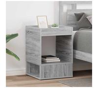 vidaXL End Table 2 pcs Grey Sonoma 40 x 40 x 56 cm Engineered Wood