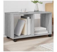 End table Grey Sonoma 72x33x42.5cm Engineered Wood 2-Shelf Rolling Accent Wheels