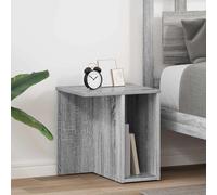 End Table Grey Sonoma Engineered Wood 37x32x40cm Rectangle 2pcs Indoor Storage