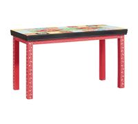 End Table Set Multicolour Solid Mango & Engineered Wood 90x40x50 cm Medium+Large