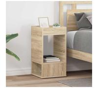 End Table Sonoma Oak 30 x 30 x 56 cm Engineered Wood Storage Shelf Modern design