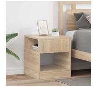 vidaXL End Table 2 pcs Sonoma Oak 40.5 x 40 x 45 cm Engineered Wood